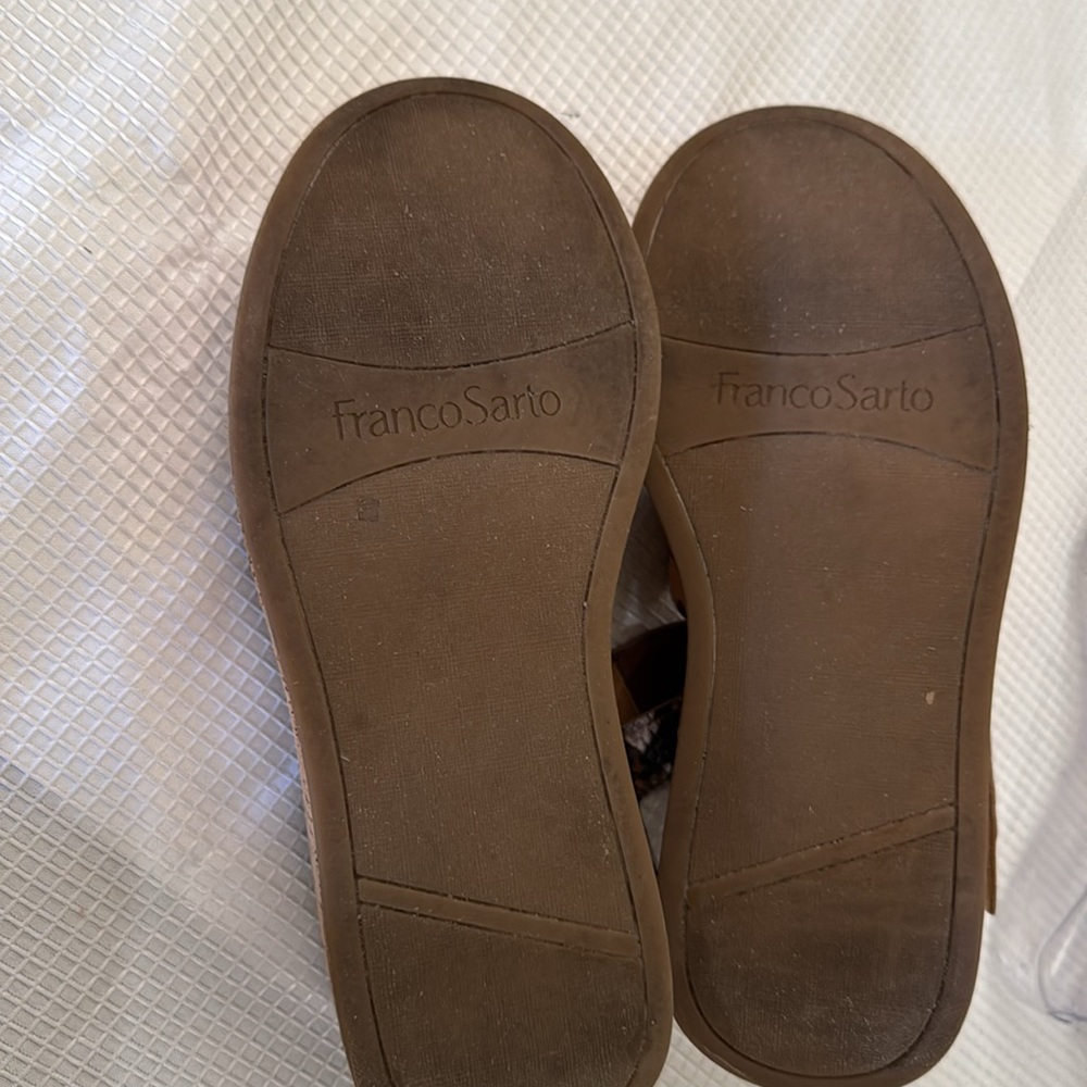 FRANCO SARTO Platform Wedge Sandals, Velcro Strap. Women's Size 8M - Picture 9 of 10